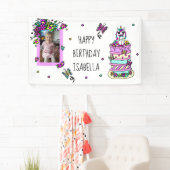 Happy Birthday Banner Personalisiert Unicorn (Insitu)