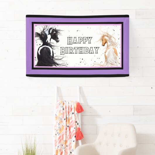 Happy Birthday Banner Pferd von Bihrle (Insitu)