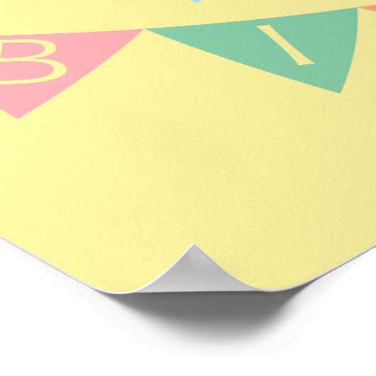 Happy Birthday Banner Poster (Ecke)