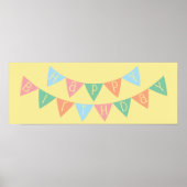 Happy Birthday Banner Poster (Vorne)