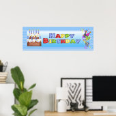Happy Birthday Banner Poster (Heimbüro)
