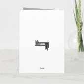 Happy Birthday Banner Typografy Card Karte (Rückseite)