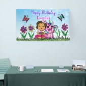 Happy Birthday Banner Unicorn und Fairy (Messeveranstaltung)
