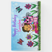 Happy Birthday Banner Unicorn und Fairy (Vertikal)