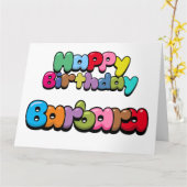 Happy Birthday Barbara Karte (Gelbe Blume)