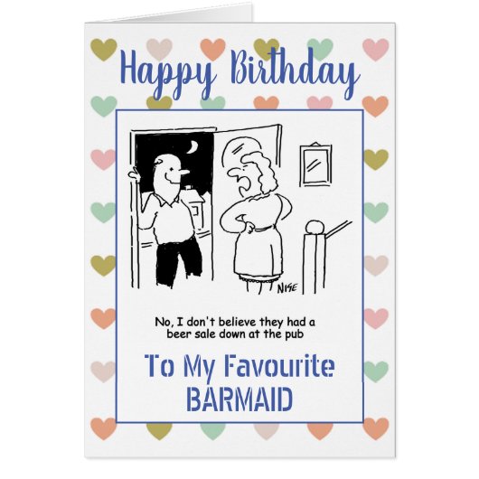 Happy Birthday Barmaid (Vorne)