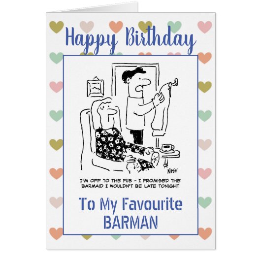 Happy Birthday Barman (Vorne)