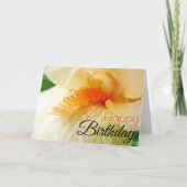 "Happy Birthday" - Bartete Iriskarte Karte (Vorderseite)