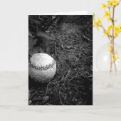 Happy Birthday Baseball Card Karte (Gelbe Blume)