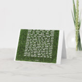 Happy Birthday Baseball Karte (Rückseite)