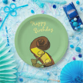 Happy Birthday Bass Instrumentalist Paper Pappteller (Party)