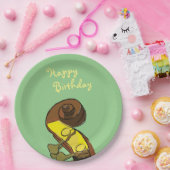 Happy Birthday Bass Instrumentalist Paper Pappteller (Party)