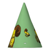 Happy Birthday Bass Instrumentalist Paper Partyhütchen (Rechts)