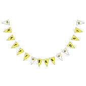 Happy Birthday Bday Bee Day Niedliche Hummeln Part Wimpelkette (Alle)