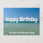 Happy Birthday Beach Company Custom Coastal Postkarte (Vorderseite)