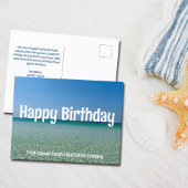 Happy Birthday Beach Company Custom Coastal Postkarte