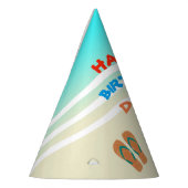 Happy Birthday Beach Party Custom Partyhütchen (Links)