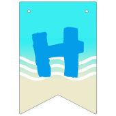 Happy Birthday Beach Party Wimpelkette (Zweite Fahne)