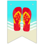 Happy Birthday Beach Party Wimpelkette (Erste Fahne)