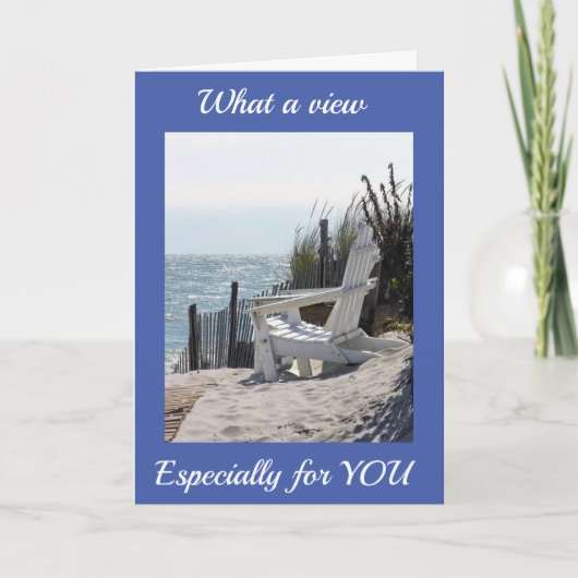 ***HAPPY BIRTHDAY** BEACH STYLE CARD KARTE (Vorderseite)
