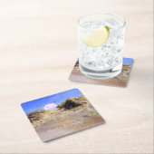 Happy Birthday Beach Sunrise Paper Untersetzer (Vor Ort)