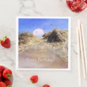 Happy Birthday Beach Sunrise Serviette (Beispiel)