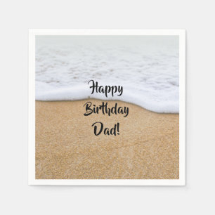 Happy Birthday Beach ThemenSummer Party Serviette