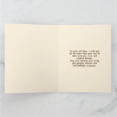 Happy Birthday Beagle mit Hundefußabdrücken Karte (Innenseite)