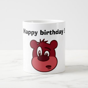 "HAPPY BIRTHDAY" BEAR Jumbo-Tasse