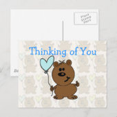 Happy Birthday Bear Postkarte (Vorne/Hinten)