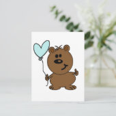 Happy Birthday Bear Postkarte (Stehend Vorderseite)