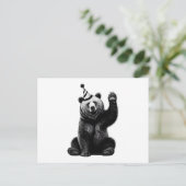 Happy Birthday Bear Postkarte (Stehend Vorderseite)