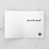 Happy Birthday Bearded Collie Card Karte (Innenseite)