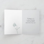 Happy Birthday Beautiful Friend Daffodil Blume Karte (Innenseite)