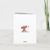 Happy Birthday Beautiful Humming Bird Dankeskarte (Rückseite)