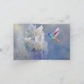 Happy Birthday Beautiful Humming Bird Dankeskarte (Innenseite)