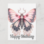 Happy Birthday Beautiful Restbutterfly Art Postkarte (Vorderseite)