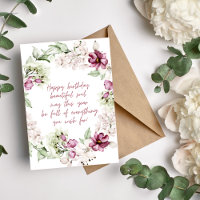 Happy Birthday Beautiful Soul Blumenstrauß Card