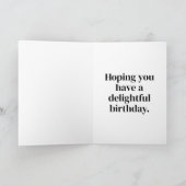 Happy Birthday Beautiful Tulip Blume Karte (Innenseite)