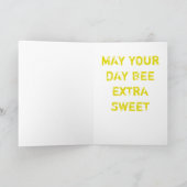 Happy Birthday Bee Karte (Innenseite)