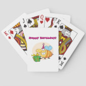 Happy Birthday Bee Playing Cards Spielkarten (Rückseite)