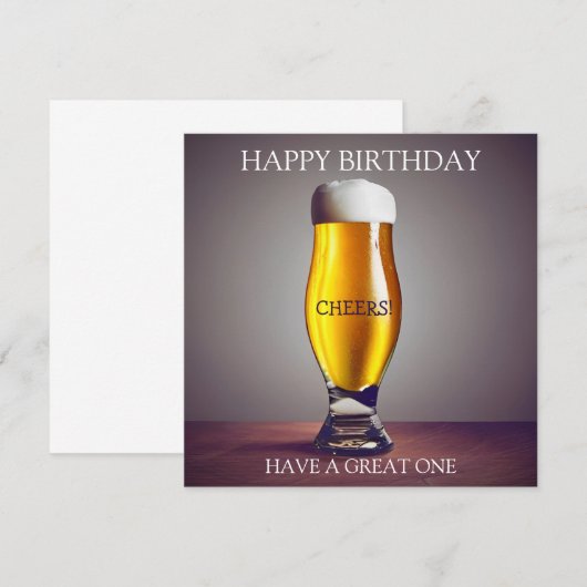 Happy Birthday Beer (Vorne/Hinten)