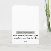 Happy Birthday, Beethoven Karte (Rückseite)