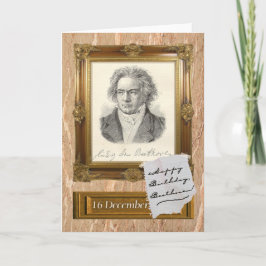 Happy Birthday, Beethoven Karte