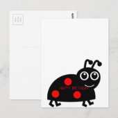 Happy Birthday Beetle Postkarte (Vorne/Hinten)