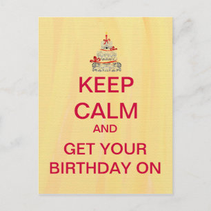 Happy Birthday Behalt Calm Custom Postcard Postkarte