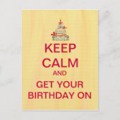 Happy Birthday Behalt Calm Custom Postcard Postkarte (Vorderseite)