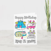 Happy Birthday | Behalt es komisch Karte (Vorderseite)