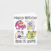 Happy Birthday | Behalt es seltsam Karte (Vorderseite)