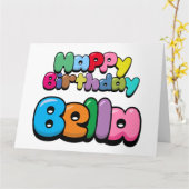 Happy Birthday Bella Karte (Gelbe Blume)